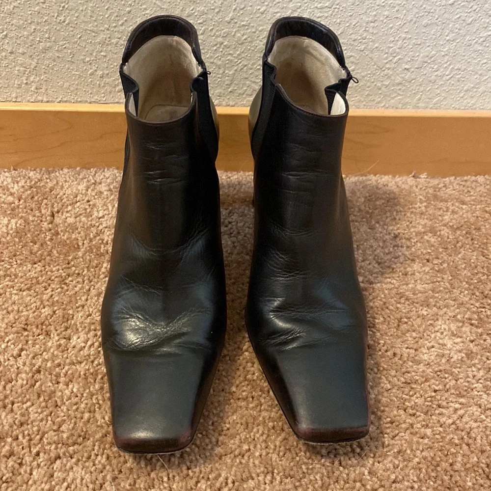 Chanel Heel Booties Size 38 1/2 Made in France - Picture 2 of 10